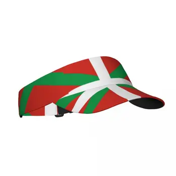 Флаг на Страната на Баските Годишната Въздушна Солнцезащитная шапка с козирка, защита от uv, Е Спортна солнцезащитная шапка за голф, бягане