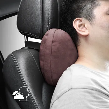 Флокированная възглавница за шията столче за кола за модел на Tesla 3 Y, мека възглавница за врата с ефект на паметта, висок клас на облегалката за глава, Лумбална подкрепа