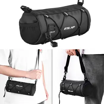Чанта за каране на велосипед за седло, практически трайно цип, за да проверите за колелото, предната чанта на волана, чанта за каране на волана