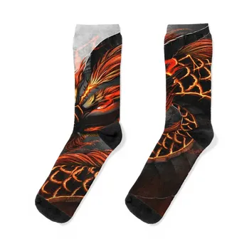 Чорапи с дракони, нескользящие футболни чорапи